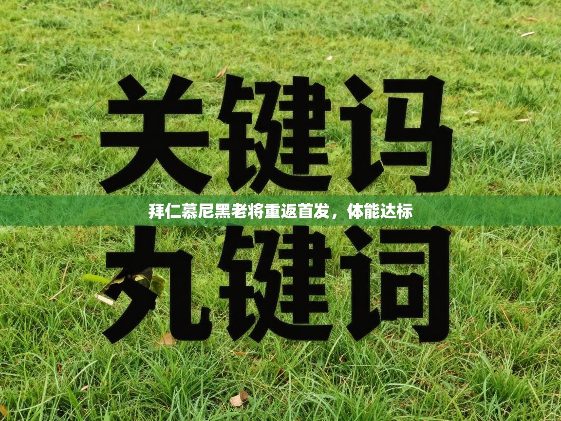 拜仁慕尼黑老将重返首发，体能达标  第1张